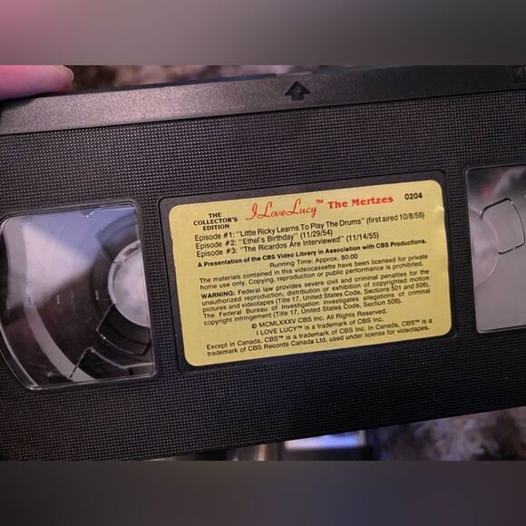 I Love Lucy"The Mertzes" Collectors Edition VHS Vintage 1980s TV Show - Picture 9 of 9